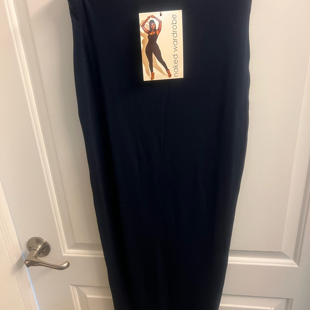 Naked Wardrobe Classic Black Pencil Skirt